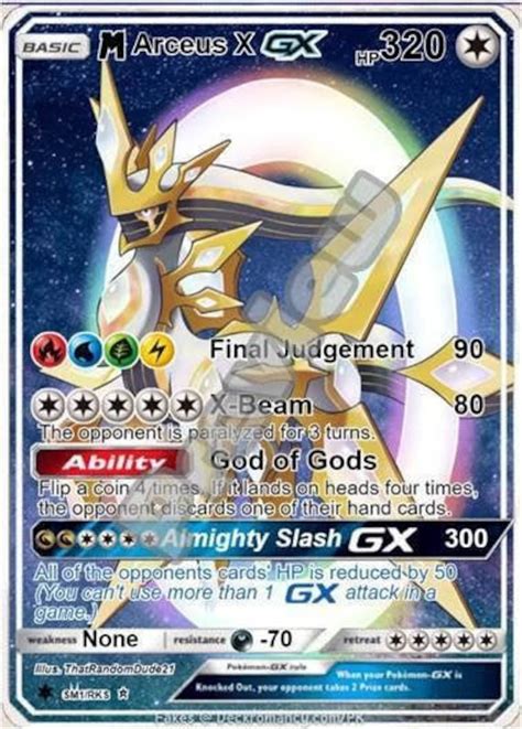 legendary pokemon arceus card